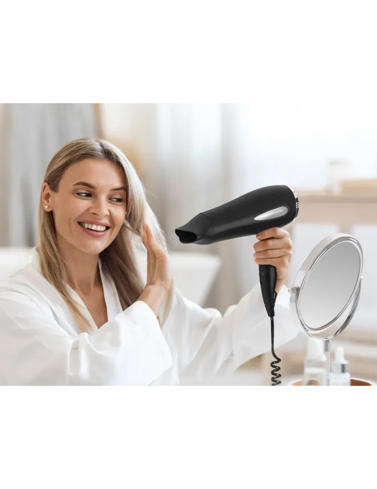 Corby Of Windsor Bedford Secador de pelo plegable 2000W Negro | Equipamiento para hoteles y spas Merveyl