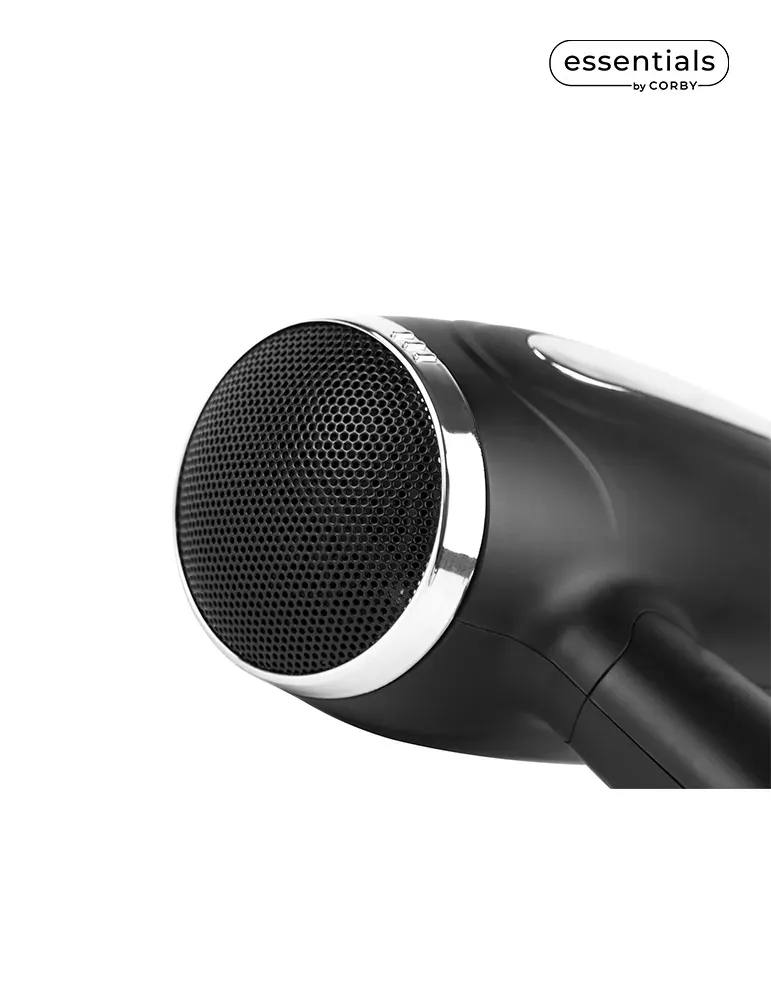 Corby Of Windsor Bedford Secador de pelo plegable 2000W Negro | Equipamiento para hoteles y spas Merveyl