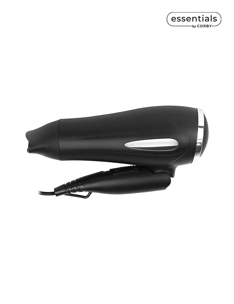 Corby Of Windsor Bedford Secador de pelo plegable 2000W Negro | Equipamiento para hoteles y spas Merveyl