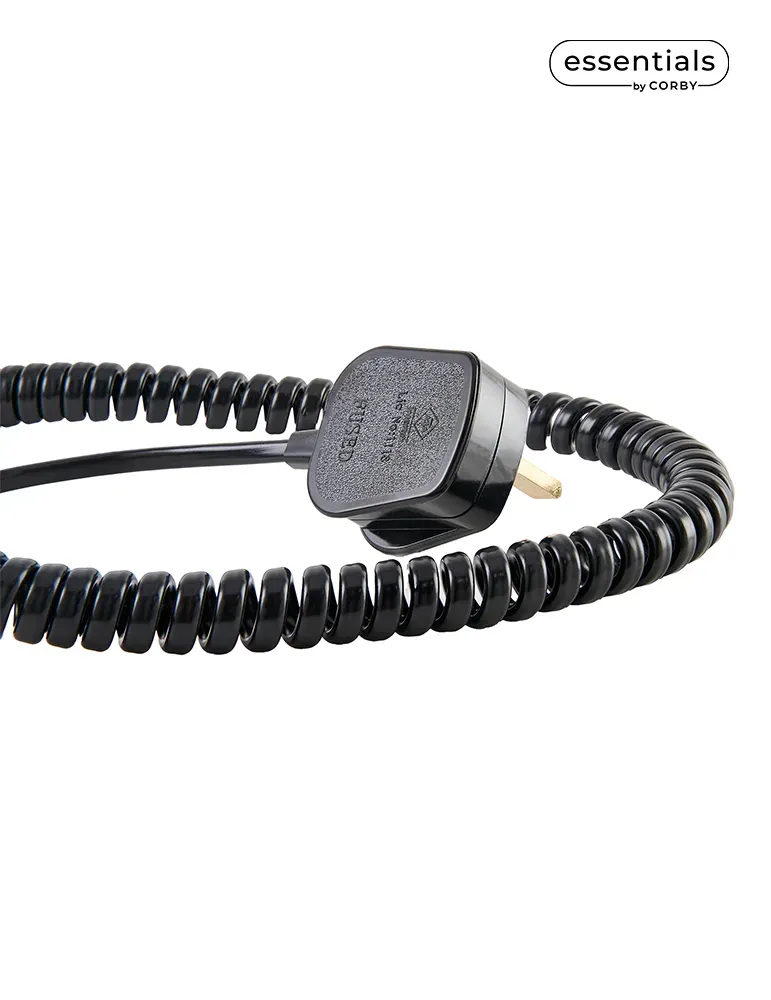 Corby Of Windsor Bedford Secador de pelo plegable 2000W Negro | Equipamiento para hoteles y spas Merveyl
