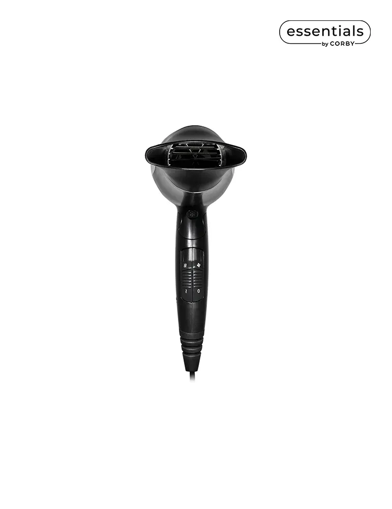 Corby Of Windsor Bedford Secador de pelo plegable 2000W Negro | Equipamiento para hoteles y spas Merveyl