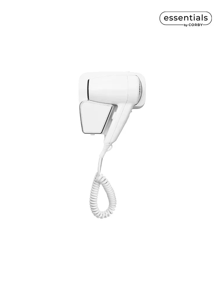 Corby Of Windsor Linton Secador de Pelo de Pared con Cajón 1200W | Equipamiento para Hoteles y Spas Merveyl