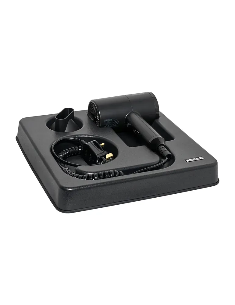 Corby Of Windsor Stratus Soporte para secador de pelo para cajón | Equipamiento para hoteles y spas Merveyl
