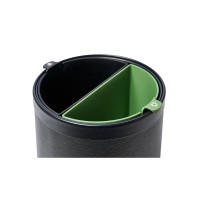 Papelera de doble pared Highland 9 L Cuero PU | Merveyl