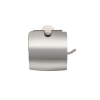 Portarrollos de papel higiénico con tapa Harrogate de acero inoxidable