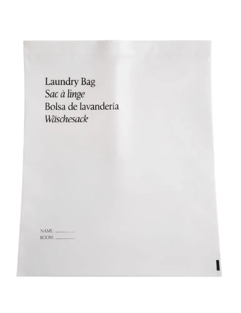 Bolsa de lavandería de hotel de PLA orgánico, sobre de papel kraft | Merveyl