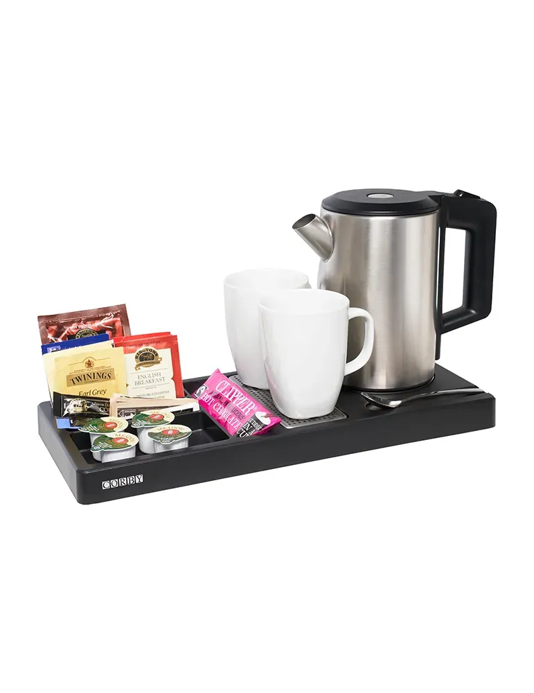 Corby Of Windsor Bandeja de cortesía Classic Canterbury Negro | Equipamiento para hoteles y spas Merveyl