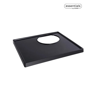 Plateau de courtoisie Ascot standard noir pour chambres d'hôtels