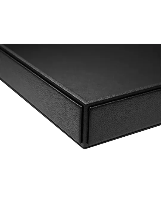 Small Welcome Tray Highland Black Leather for hotels
