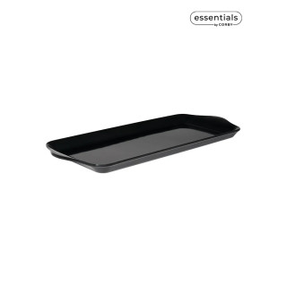 Plateau standard noir Ascot pour présentation de tasse en chambre d'hôtel