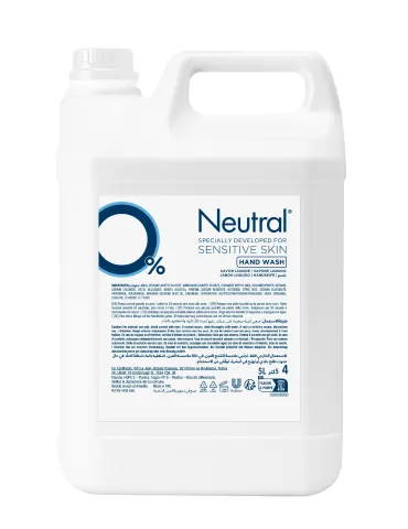 Neutral Hand Wash 5L 0% Perfume - B2B Bulk Refill