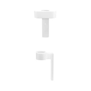 Soporte de Pared Blanco para Frasco de 400ml | Fijación GreenMood