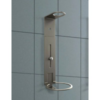 Soporte mural de acero inoxidable para frascos de 300ml Pure White