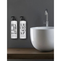 Soporte mural de acero inoxidable para frascos de 300ml Pure White