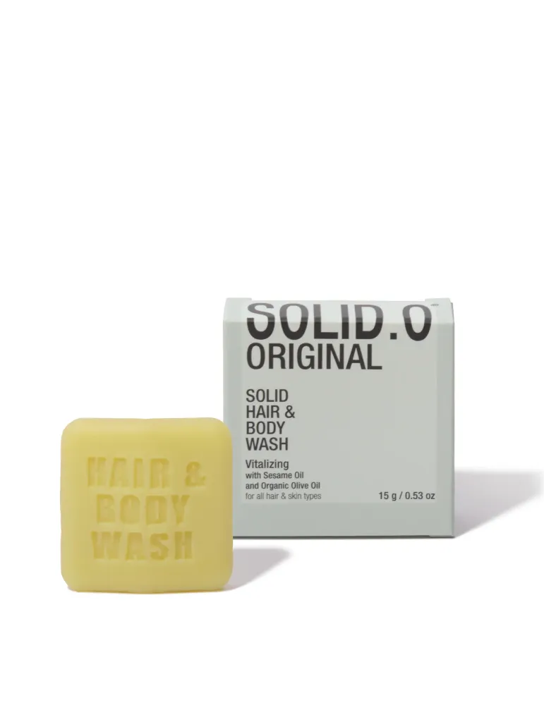 Champú y Gel de Ducha Sólido 2en1 15g Solid.O | Merveyl