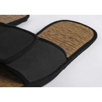 Zwarte rieten Sandaal in bio-based stro