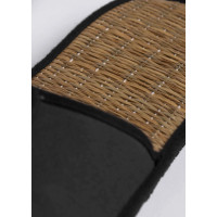 Sandale biosourcée I'm green™ en paille noire pour hôtels