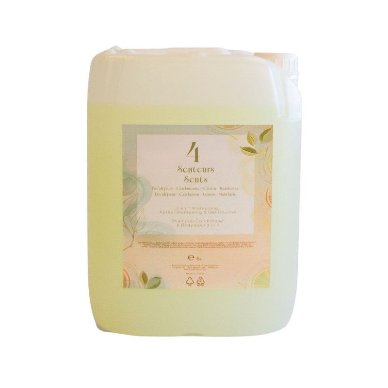 Savon pour les mains 4Senteurs 5L – Savon liquide pour distributeur hôtels et collectivités