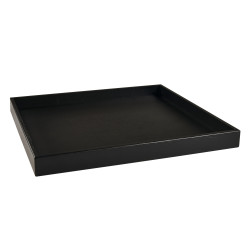 Buxton Large  Hospitality Tray For Hotels Black Bamboo