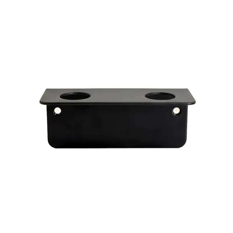 Portabotellas de Pared Doble Negro Hostelería y Spa | Merveyl