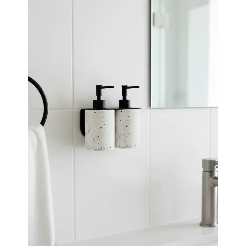 Dubbele Wandhouder Zeeppomp Zwart Hotel & Spa | Merveyl