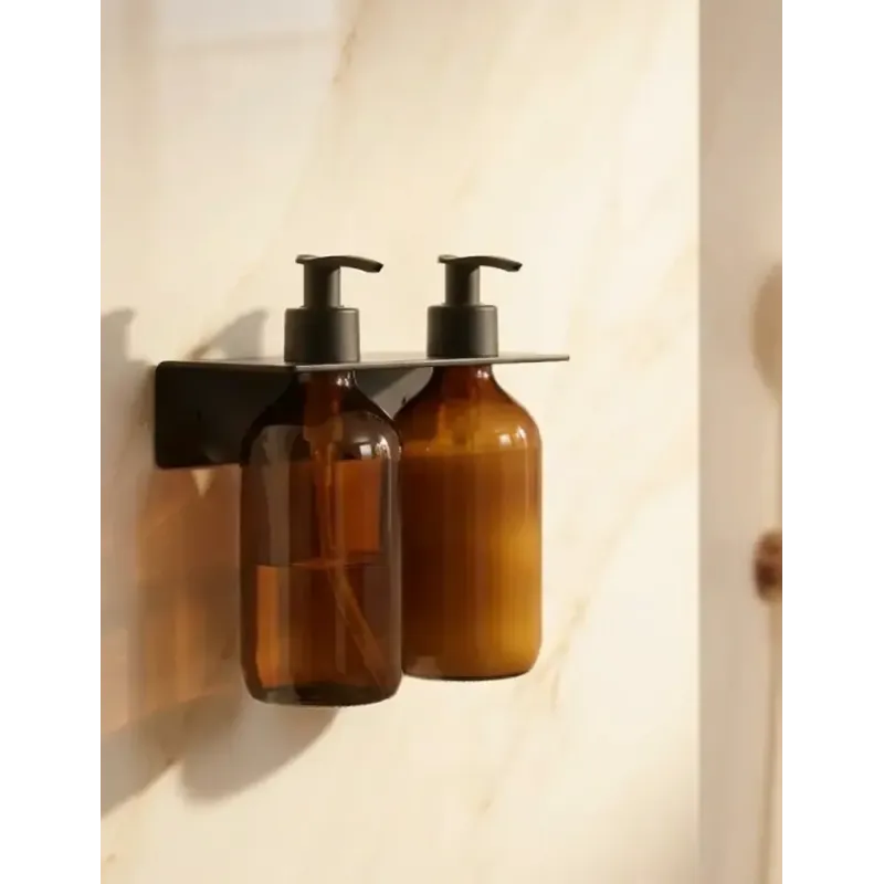 Double Wall Bottle Holder Black for Hotel & Spa | Merveyl