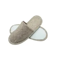Bruine Jute Pantoffels - EU Oorsprong