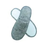 Chaussons en jute gris foncé - Origine EU