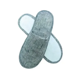 Chaussons en jute gris foncé - Origine EU