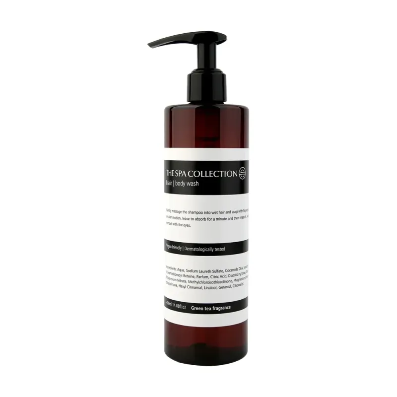 Hair & Body Wash 400ml - The Spa Collection Green Tea