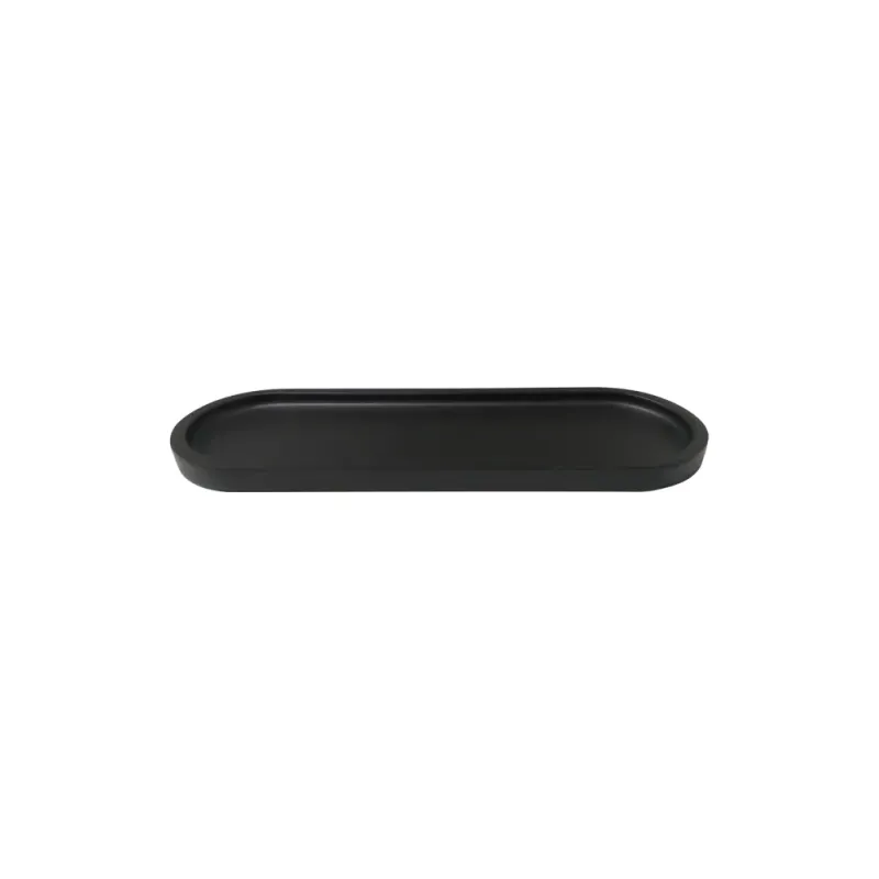 Petit Plateau Accueil Noir Mat - The Spa Collection