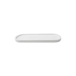 Small Matt White Tray - The Spa Collection