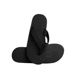Men's Black 85% Bio-based Tongs I'm Green | Merveyl