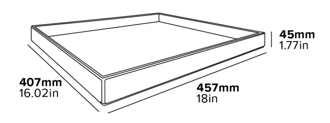dimensions plateau highland petit